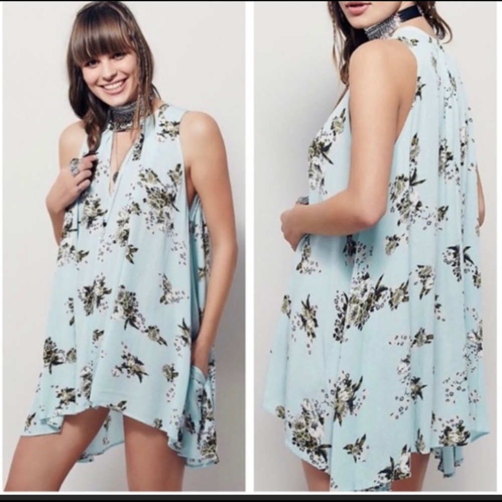 Free people Tree Floral Swing Dress XS